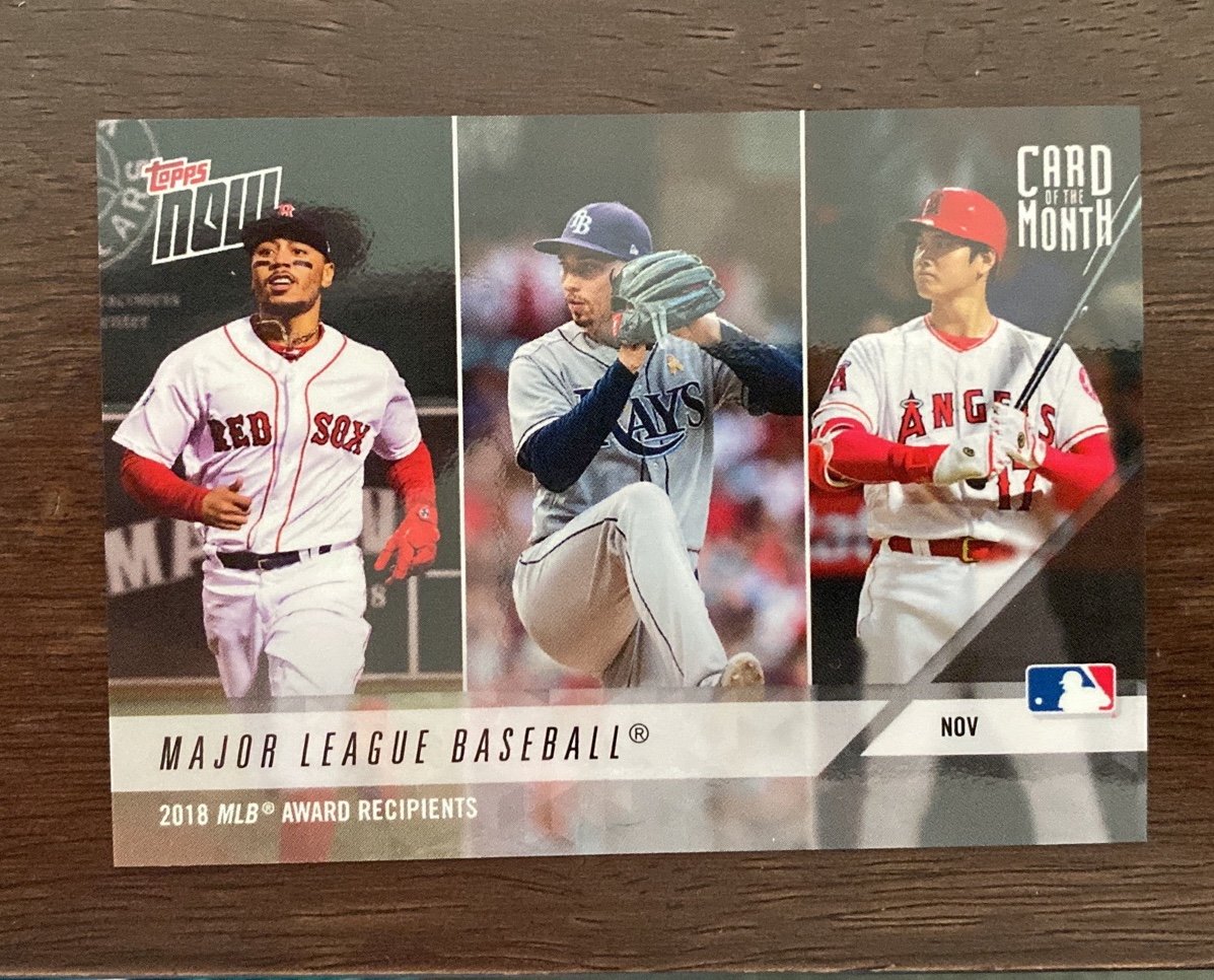 2018 Topps Now #M-NOV Shohei Ohtani Los Angeles Angels 2018 Award Winners