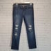 KanCan distressed mid rise skinny cropped jeans size 25