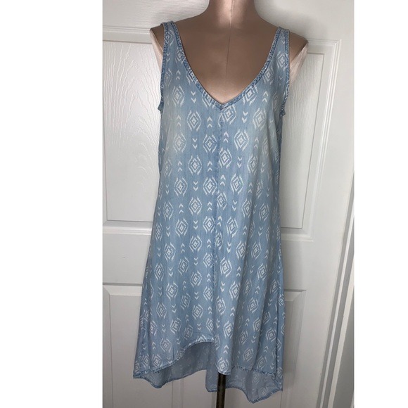 Cloth & Stone Chambray Print Dress Sz XS