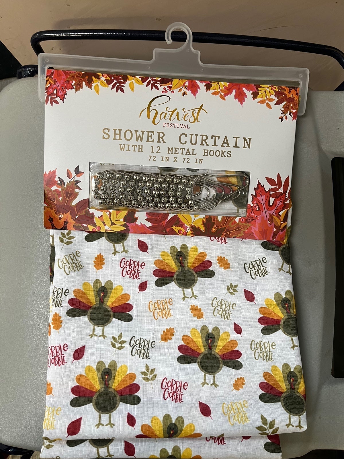 Thanksgiving turkey shower curtain