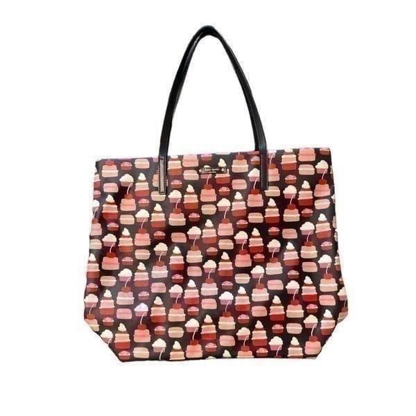 Kate Spade Women's Black Take The Cake Bon Shopper Tote Bag Size Large