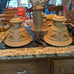 Vintage three light chandelier