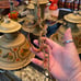 Vintage three light chandelier