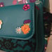 Loungefly Disney Parks Mexico Epcot Day of Dead Skull Lace Green Black backpack