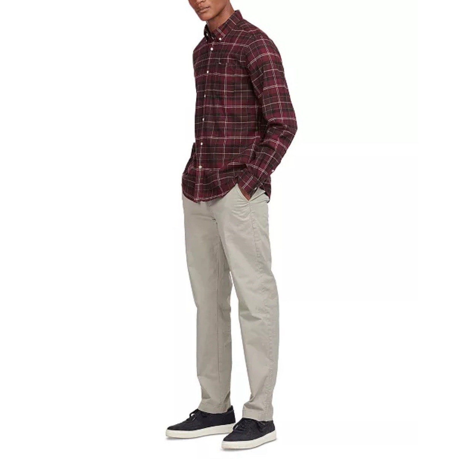 NWT Barbour Kyeloch Tailored Fit Red Wintered Tartan british style Shirt US L