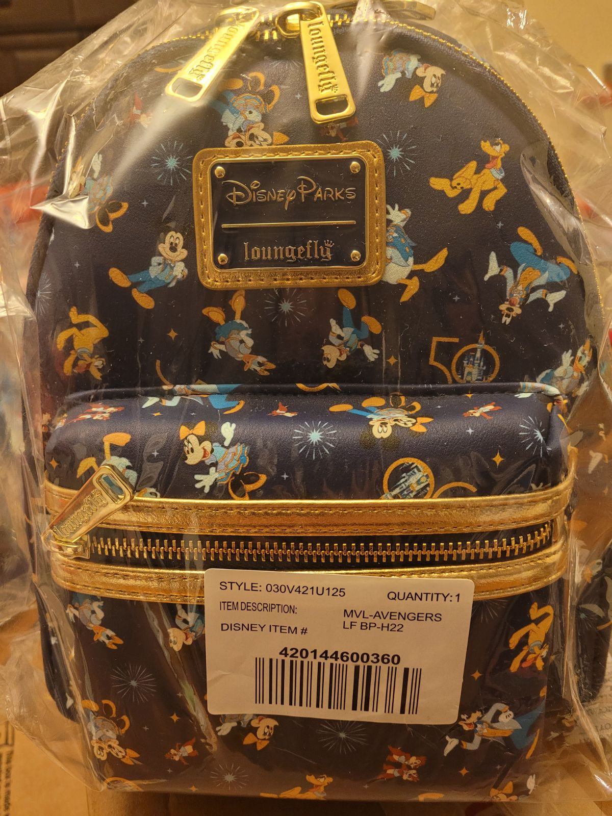 Loungefly Walt Disney World 50th Anniversary Mini Backpack