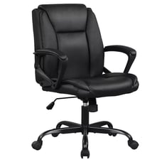 Home Office Chair Ergonomic Desk Chair PU Leather Task Chair Rolling Swivel