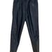 Genuine Black Leather Zip Fly Pants Size 27” Waist
