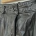 Genuine Black Leather Zip Fly Pants Size 27” Waist