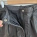 Genuine Black Leather Zip Fly Pants Size 27” Waist