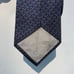 Christian Dior Blue Printed Silk Suit Tie