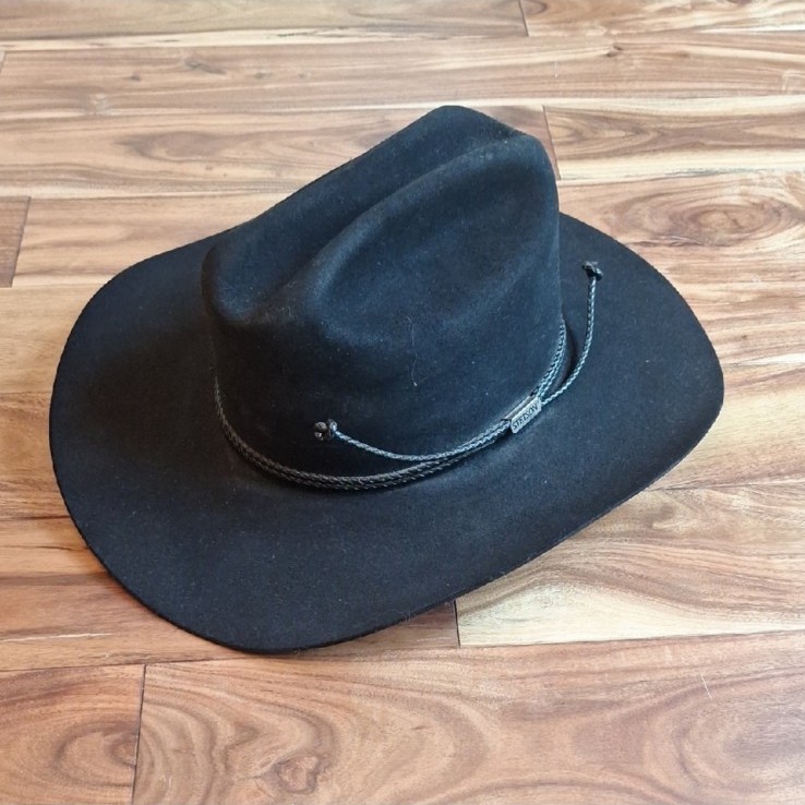 Vintage Stetson Black 4x Beaver Cowboy Hat