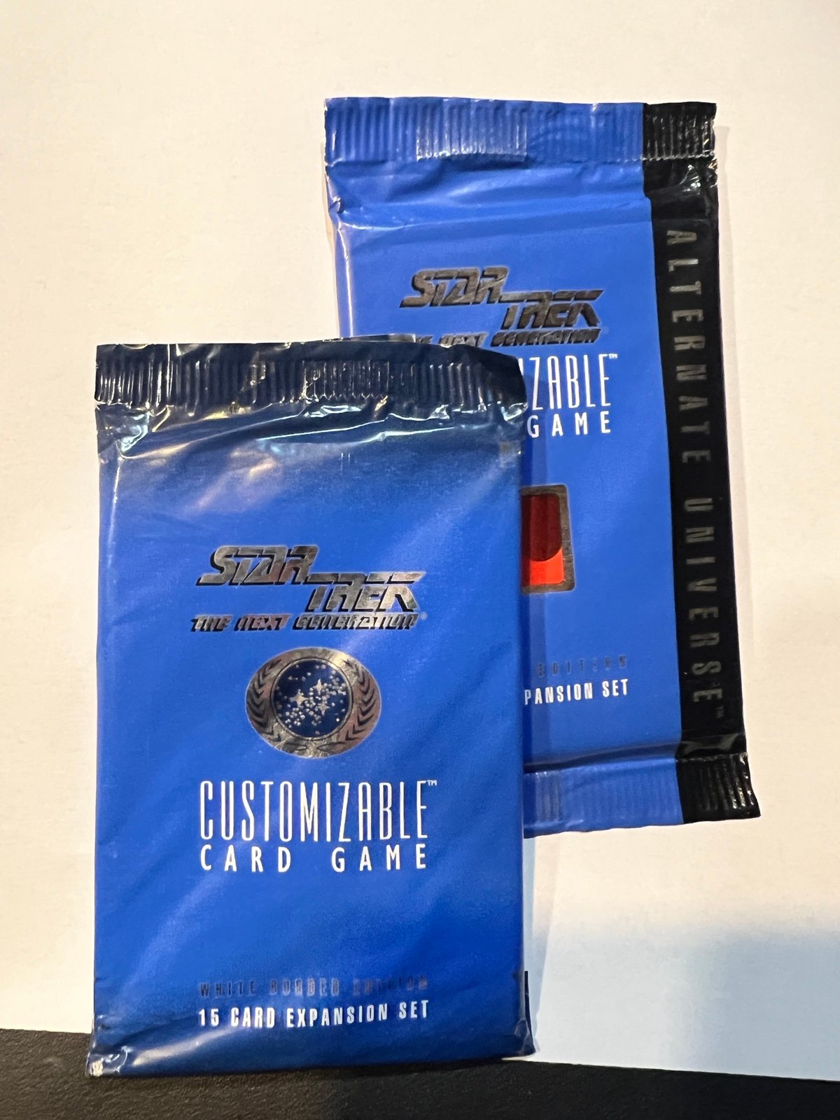 37 Sealed Star Trek CCG 15 card expansion set packs