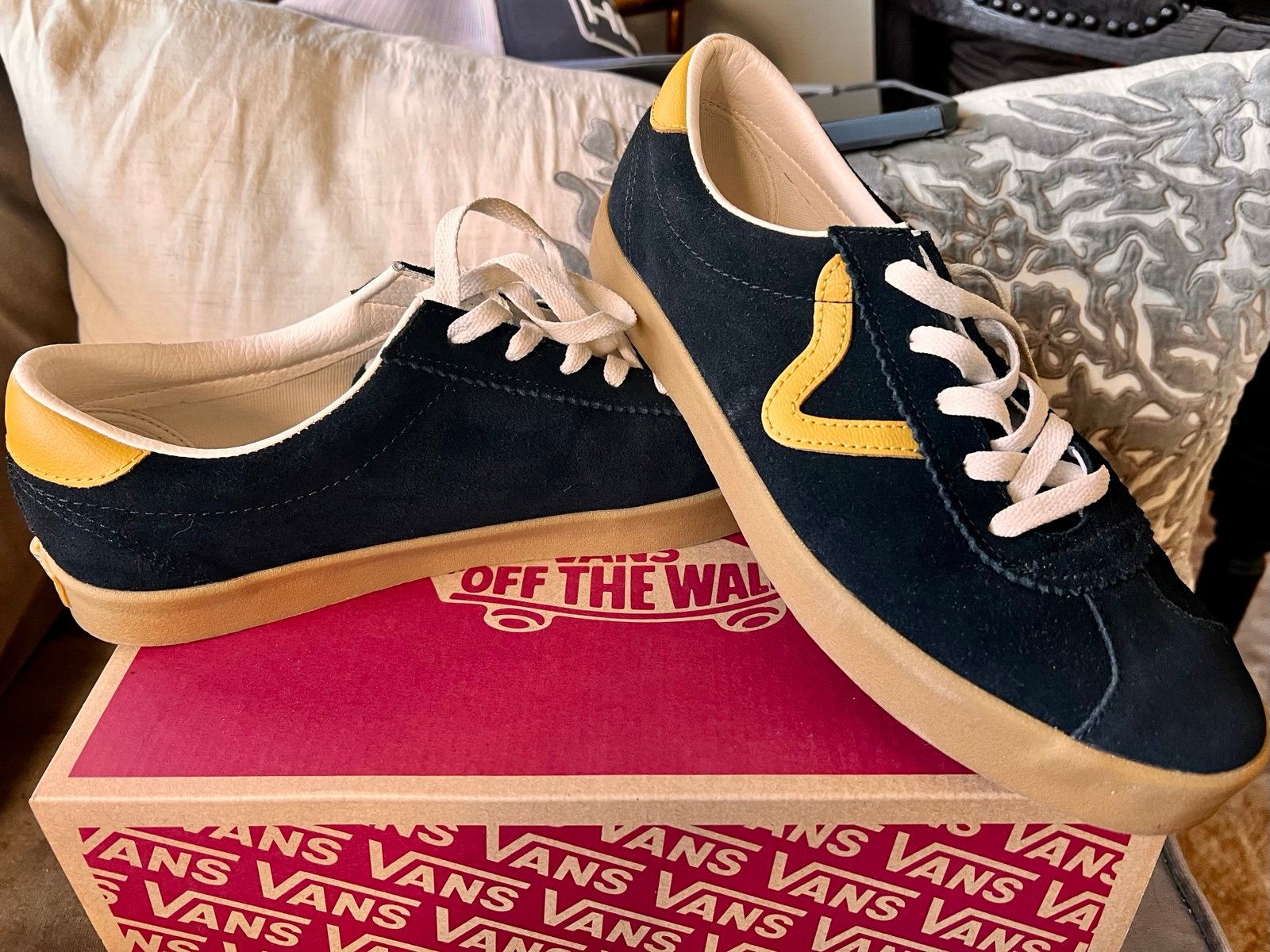 Vans Sport Low Gum Pop Black/Yellow Sneakers Low-Top Shoes