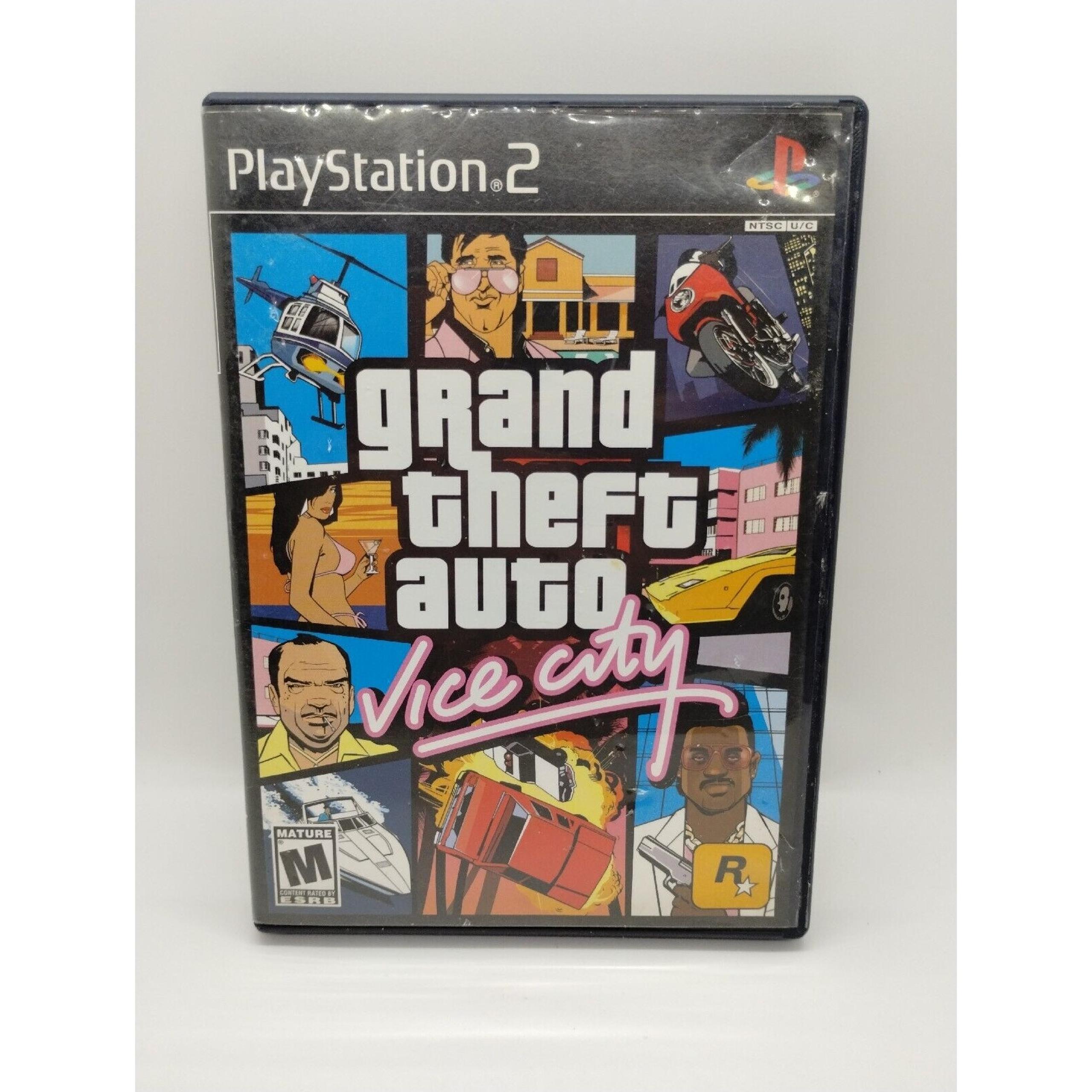 Grand Theft Auto Vice City PlayStation 2 - PS2 - No Manual - Poster Included - Rockstar Games
