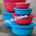 Tupperware Aloha Mixing Bowls 6pc Set Serving Nesting 12L,7.5L, 4L, 2L, 1L,450ml