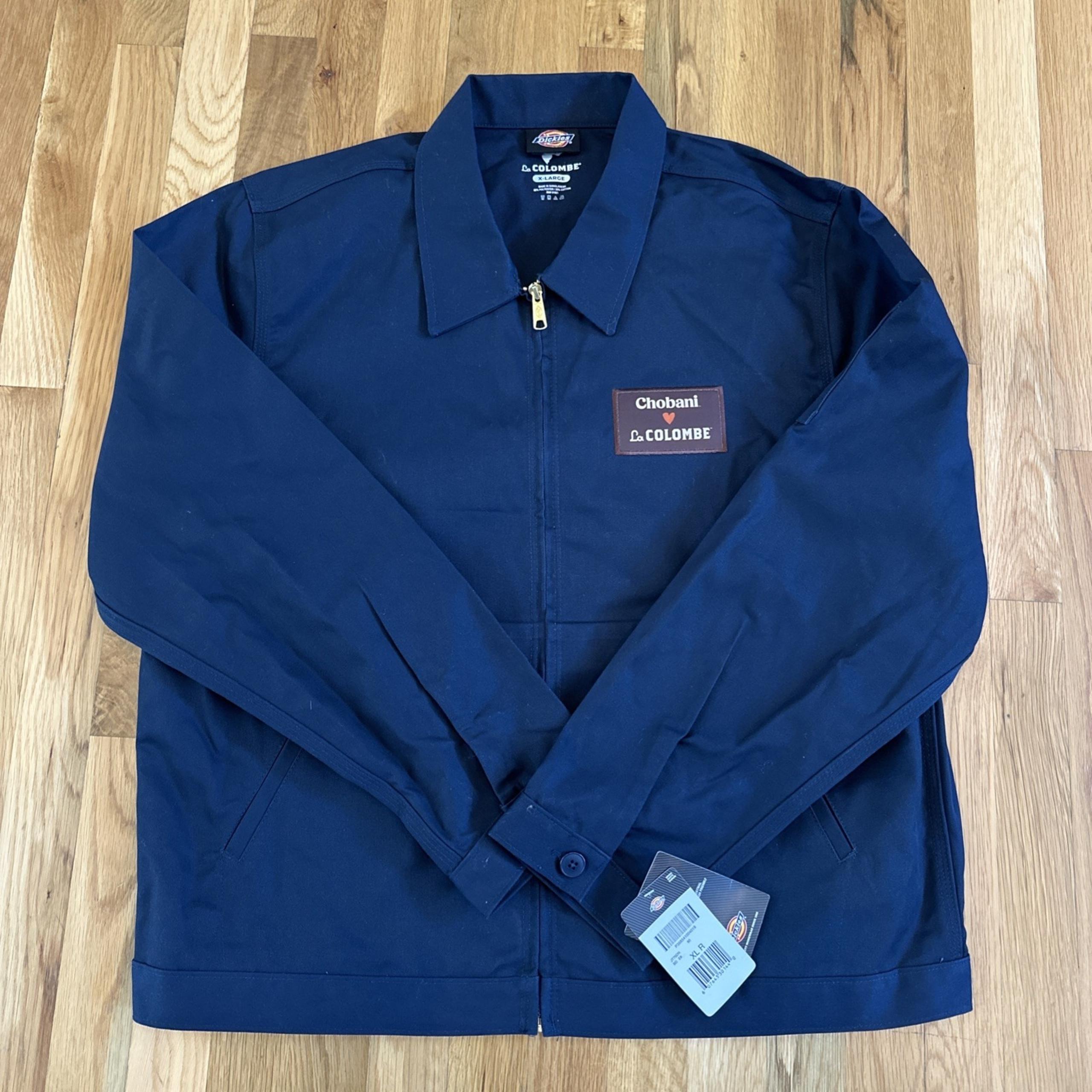 NWT Dickies & La Colombe work jacket collaboration Chobani size XL. NWT
