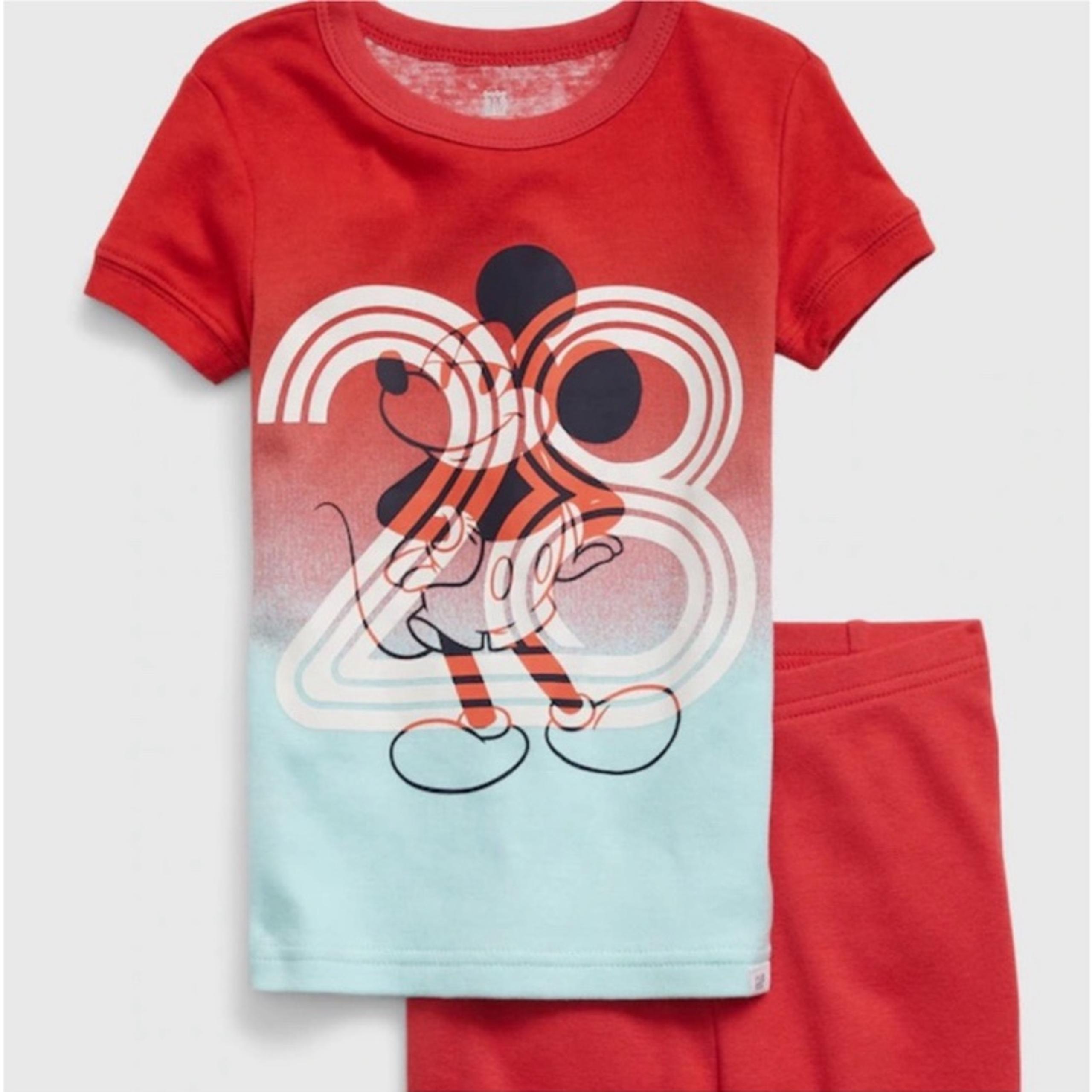 BABY GAP ✖️ DISNEY 100% ORGANIC 
COTTON MIKEY MOUSE PJ SHORTS SET