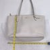 Coach Leather Saffiano Tote Shoulder bag purse Creme Gold Zip Charm #M20794454