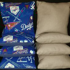 Set of 8 LA Dodgers Cornhole Bean Bags FREE SHIPPING