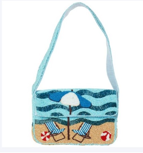 Beach Chair Beaded Bag