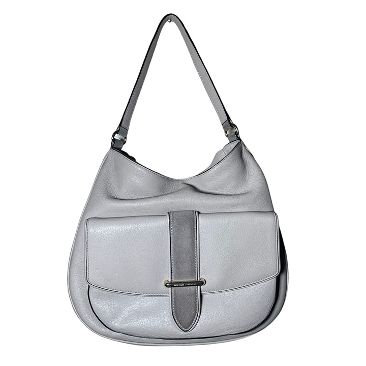 Kate Spade grey leather shoulder bag