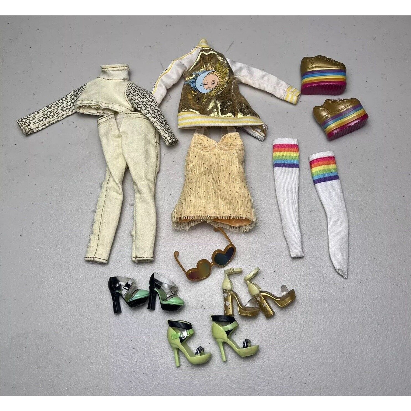 MGA Rainbow High Doll Replacement Clothing Outfits & Shoes Heels Piece Big Lot