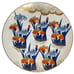 Gold Imari Decorative Holiday Serving Plate Dish Hand Painted Japanese Vintage