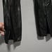 Abercrombie & Fitch the skinny ultra high rise black faux leather front ank slit