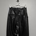 Abercrombie & Fitch the skinny ultra high rise black faux leather front ank slit