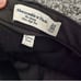 Abercrombie & Fitch the skinny ultra high rise black faux leather front ank slit
