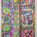 Pebbles Original Abstract Watercolor Painting with Acrylic Paint Marker Detail