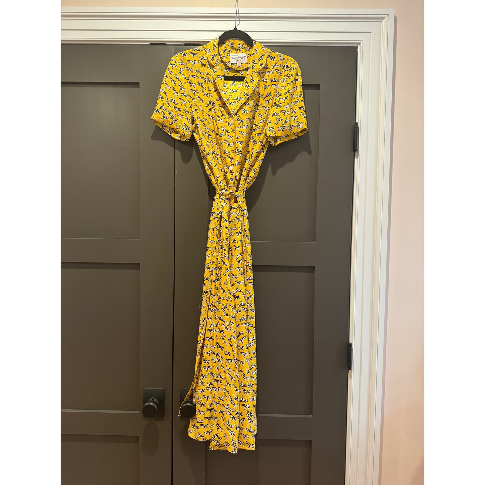 HVN Giraffe Silk Giraffe Dress 8