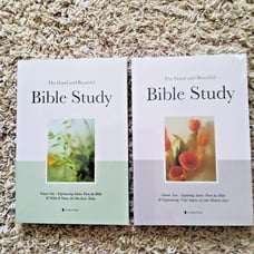 The Good and Beautiful Bible Study Volume One And Two- Alabaster ~ Brand New