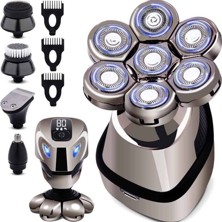 AW AidallsWellUp 7D 5-In-1 Grooming Electric Shaver Kit