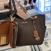 MICHAEL KORS LG X CHAIN SHOULDER TOTE & Jet Set Travel Large Travel CONTINENTAL