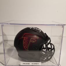 Atlanta Falcons ( Frank Darby ) Signed Mini Helmet with Case Cert JSA