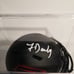 Atlanta Falcons ( Frank Darby ) Signed Mini Helmet with Case Cert JSA