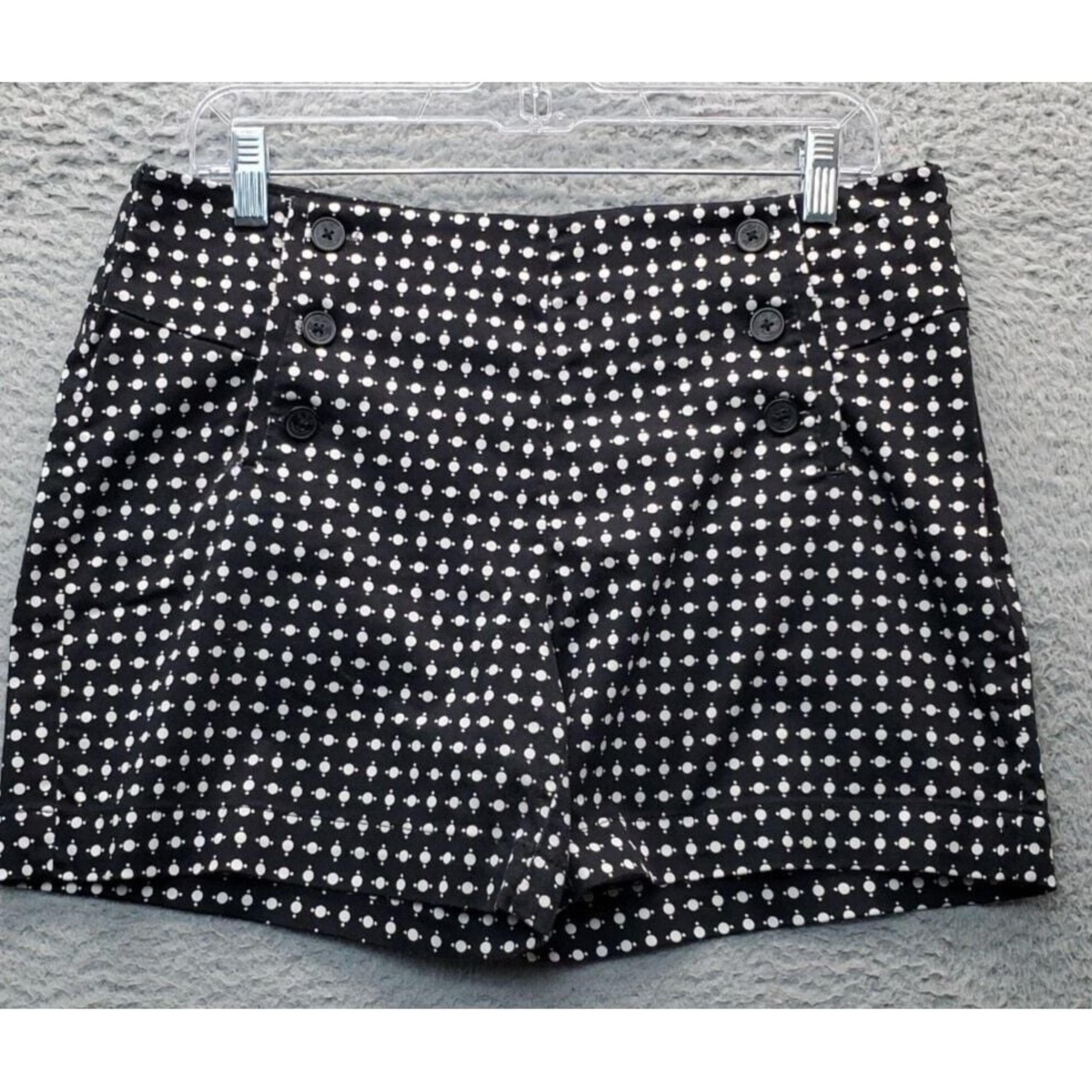 Tommy Hilfiger Shorts Womens Size 10 Multi Geo Print High Waist Side Button