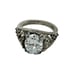 Vintage Women’s 925 Solitaire Ring, Size 6 Sterling Silver Oval Cut CZ Cubic