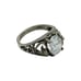 Vintage Women’s 925 Solitaire Ring, Size 6 Sterling Silver Oval Cut CZ Cubic