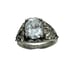 Vintage Women’s 925 Solitaire Ring, Size 6 Sterling Silver Oval Cut CZ Cubic