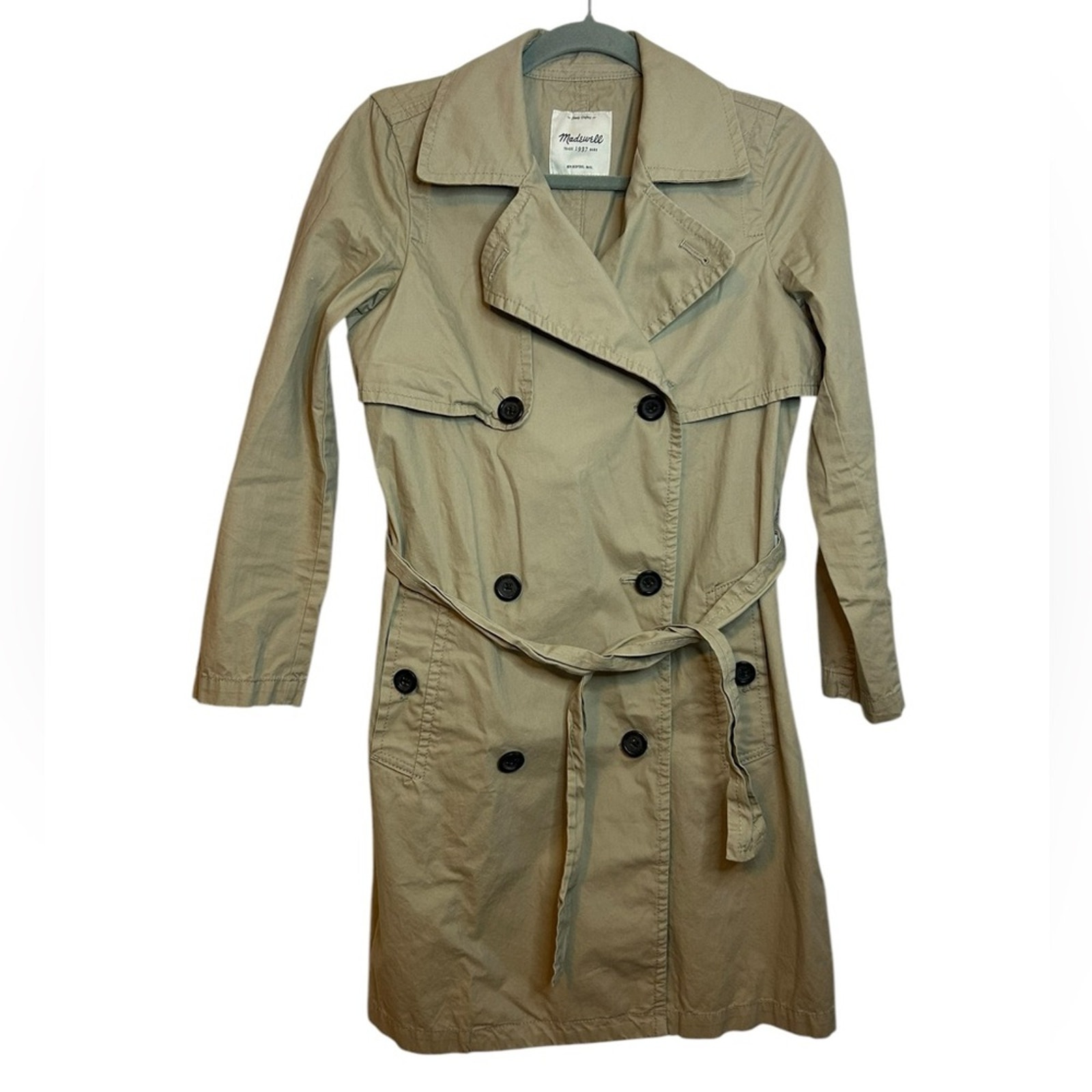 Madewell Abroad Belted Trench Coat