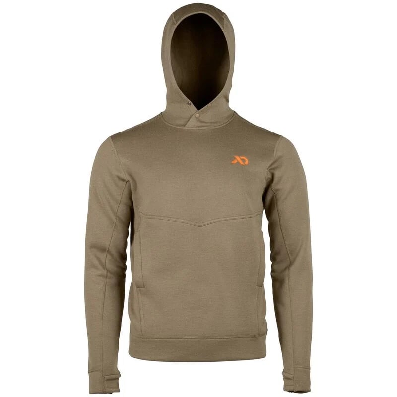 First Lite Mens Furnace Hoodie Merino Wool Small Dry Earth