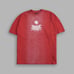 SEED OF DARCNESS PREMIUM OVERSIZED UNISEX TEE IN ROMAN RED TONAL SUN FADE