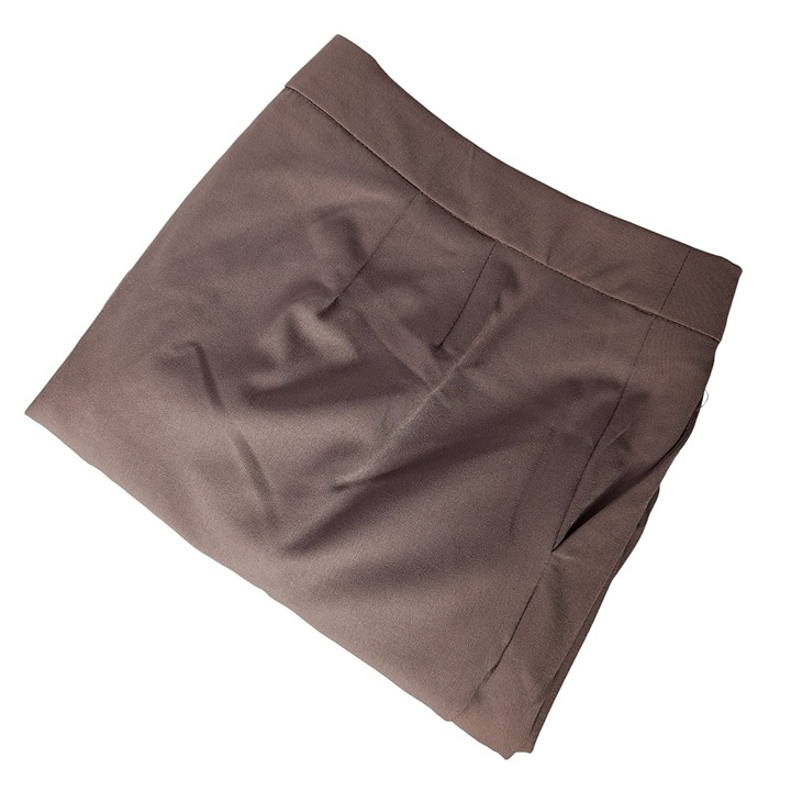 Jessica London Women's Dress Pants Boot Cut Plus Size 20 Brown Pleated Business