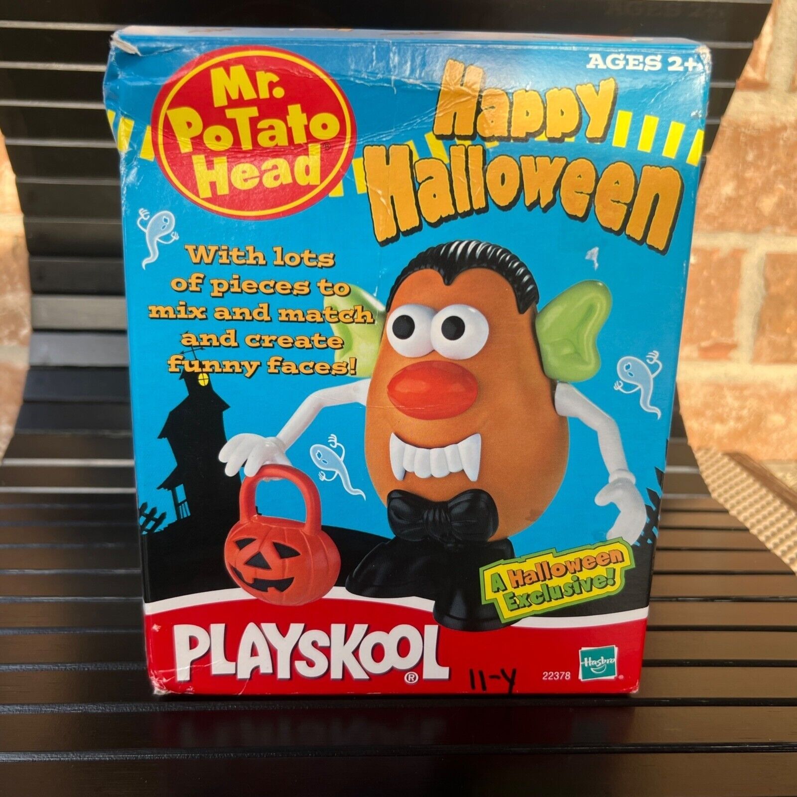 Vintage NIB Happy Halloween Mr Potato Head Dracula Hasbro Playschool Rare Toy