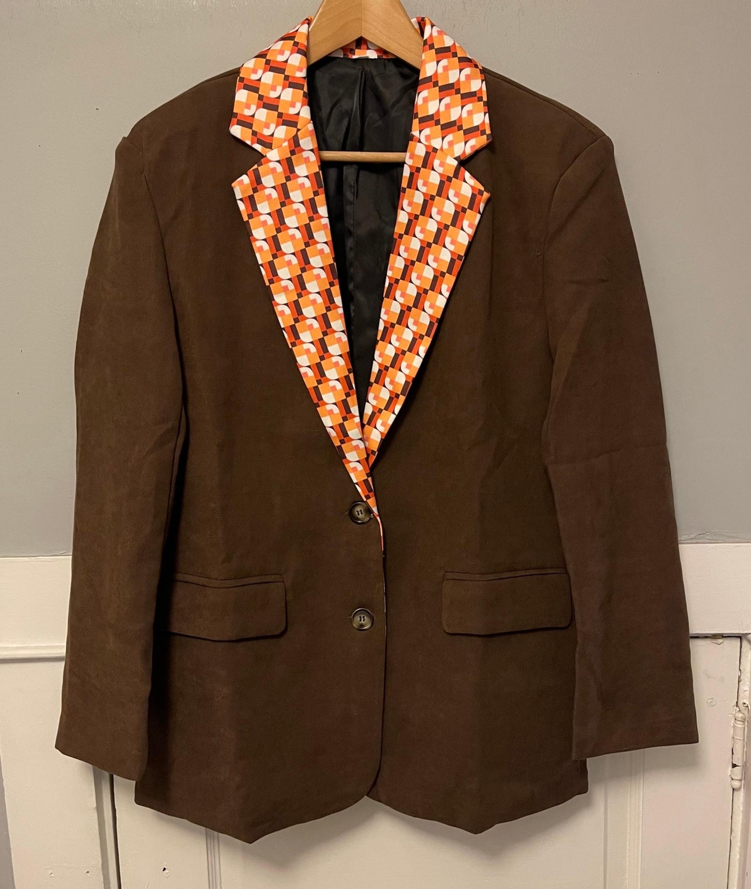 70’s Lapel Neck Corduroy Blazer