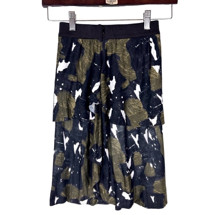 Marni Jersey Tiered Asymmetric Mini Skirt 40 4 New