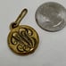 Early 20th Century Antique Gold Filled Monogram Pendant